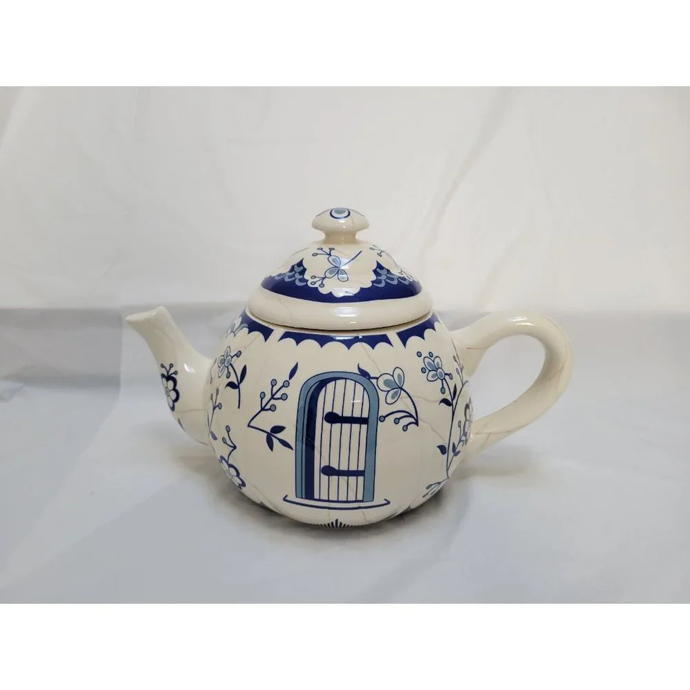 Disney Store Davids Cookies "Teapot" Cookie Jar - Land of Broken China - Picture 1 of 6